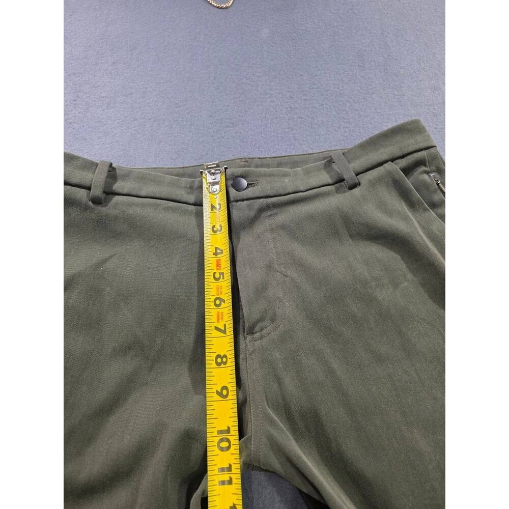 Lululemon ABC Slim Fit Ripstop Pants Mens Olive Green Army Trousers 32 A008934 - Picture 15 of 16
